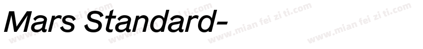 Mars Standard字体转换